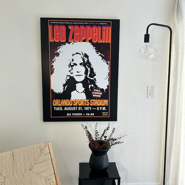 LED ZEPPELIN 1971 Orlando Concert Poster Re-imagined With Rock Pop