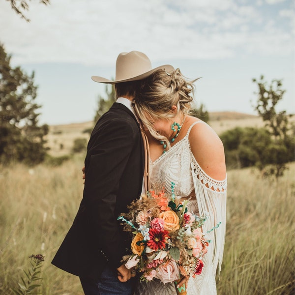 Simple Wedding Dress, Boho Wedding Dress, Ivory Beach Wedding Dress