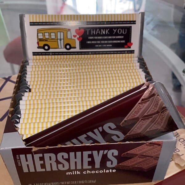 DIGITAL School Bus Wrappers Labels for Hershey Nuggets Instant Download ...