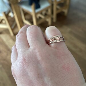 Custom State Ring \u2022 Custom City Ring \u2022 Sterling Silver State Initials Ring \u2022 Gifts for Her \u2022 MOTHER GIFTS \u2022 RM02
