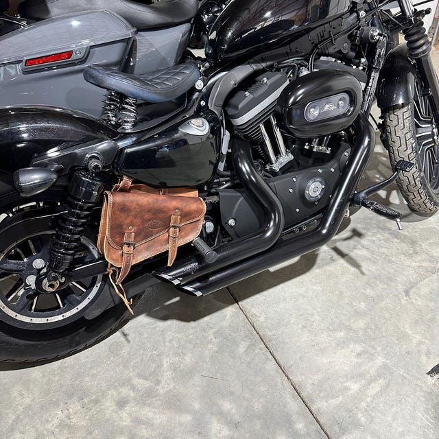 SPORTSTER Side Bag Motorcycle Custom Harley Iron Forty Eight