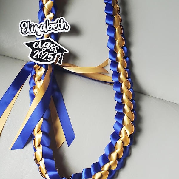 Customizable Graduation Ribbon Lei | Class of 2025 | Seniors ...