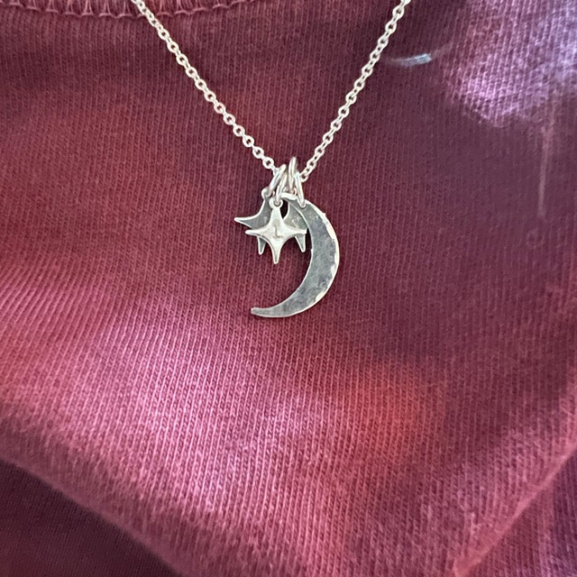 Ariana grande moon and star necklace best sale