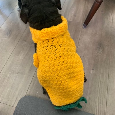 Crocheted Dog Sweater LARGE Size PDF PATTERN Ribbed Neck - Etsy