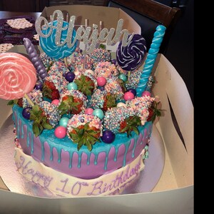 Custom Cake Topper Custom Name Cake Topper Birthday Cupcake - Etsy