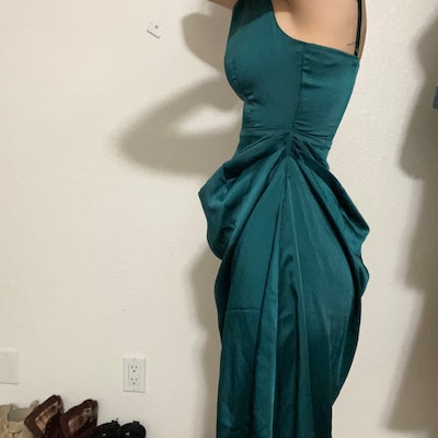 Halter Neck Silk Dress Wedding Guest Midi Dress With - Etsy