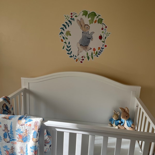 Official Peter Rabbit Wreath Wall Sticker Mural PB004 - Etsy