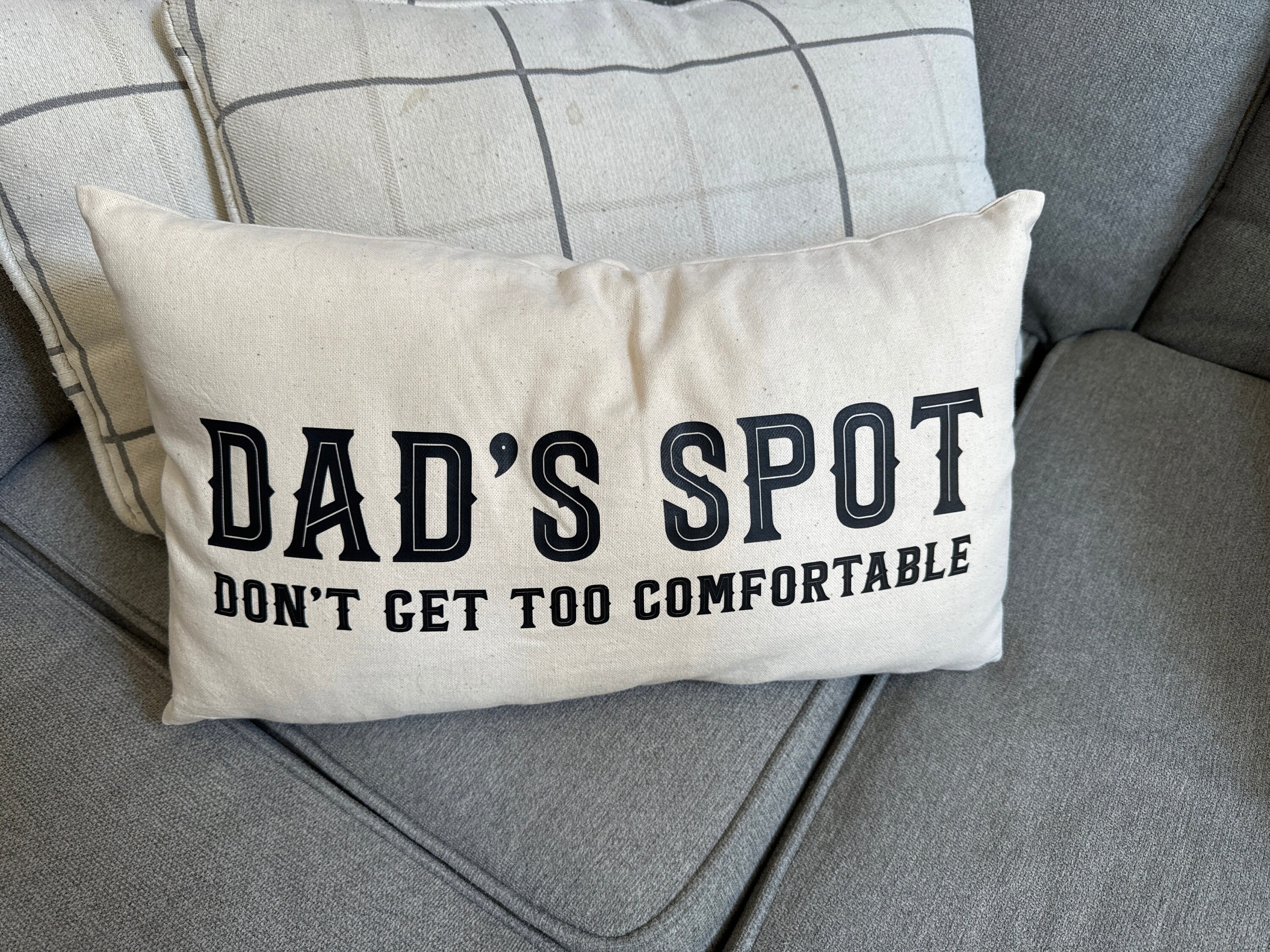 Dads Chair Pillow, Custom Throw Pillow, Funny Dad Pillow, Funny Husband Pillow, Funny Dad Gift, Dad Pillow Case, Personalize Dad Pillow