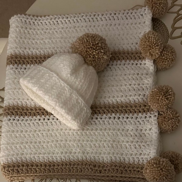Digital PDF Crochet Pattern: Easy Herringbone Baby Hat Pattern for Boys ...