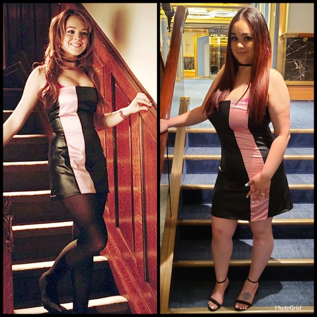 MADE TO ORDER Cady Heron Black and Dusty Pink Party Dress - Etsy Israel