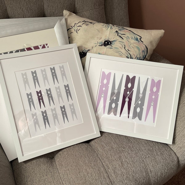 Clothespins Art Print, Laundry Room Wall Art, Laundry Room Decor ...