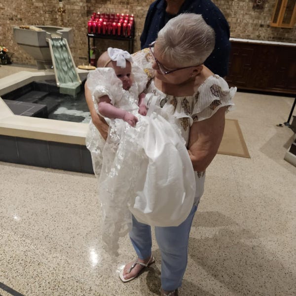 Baptism dress for baby girl, Lace baptism dress, Christening dress for