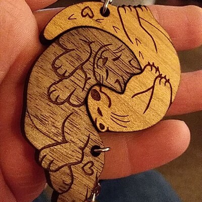 Custom Animal Interlocking Keychains - Etsy