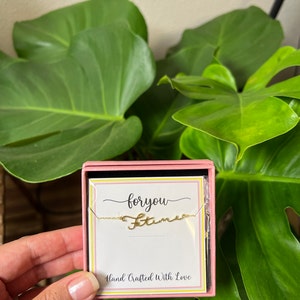 Name Necklace Gold, Nameplate Necklace 14k Solid Gold, Custom Name Jewelry, Gold Filled Name, Mama Necklace, Personalized Name Jewelry, AU20