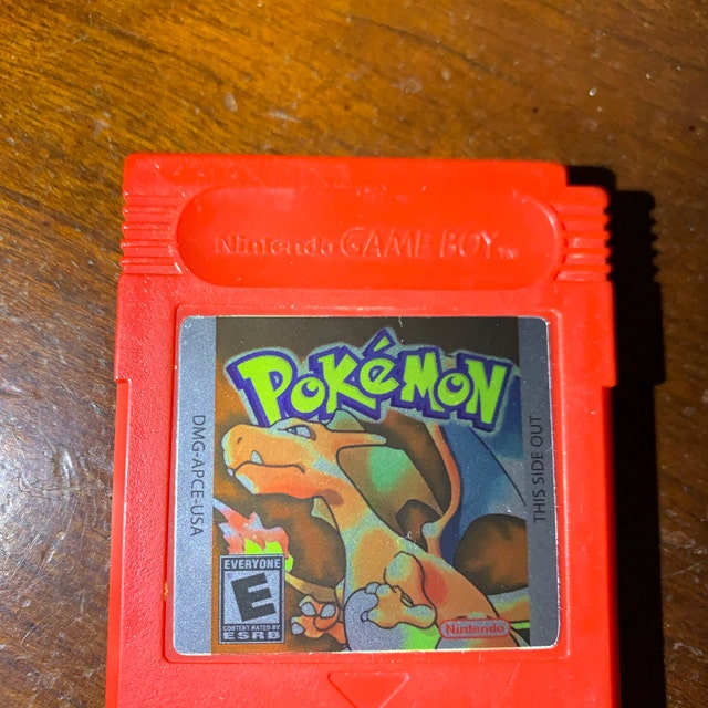 Game Boy Pokemon Red replacement label sticker