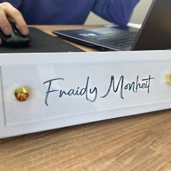 Custom Office Name Plate,modern Design Gold Acrylic,for Boss Gift - Etsy