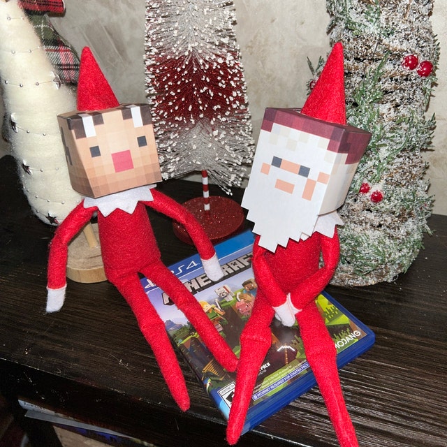 christmas-minecraft-characters-heads-easy-elf-idea-elf-survival-digital-download-printable-prop-accessory-christmas-elf-doll-etsy