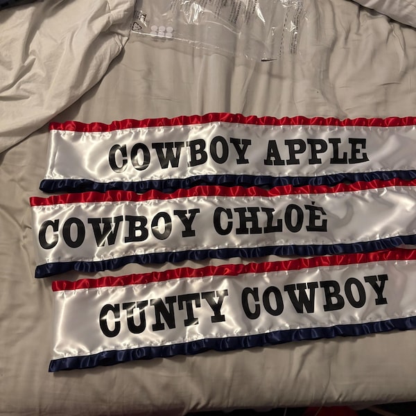Cowboy Carter Beyonce Inspired Sash, Personalised Bespoke Custom ...