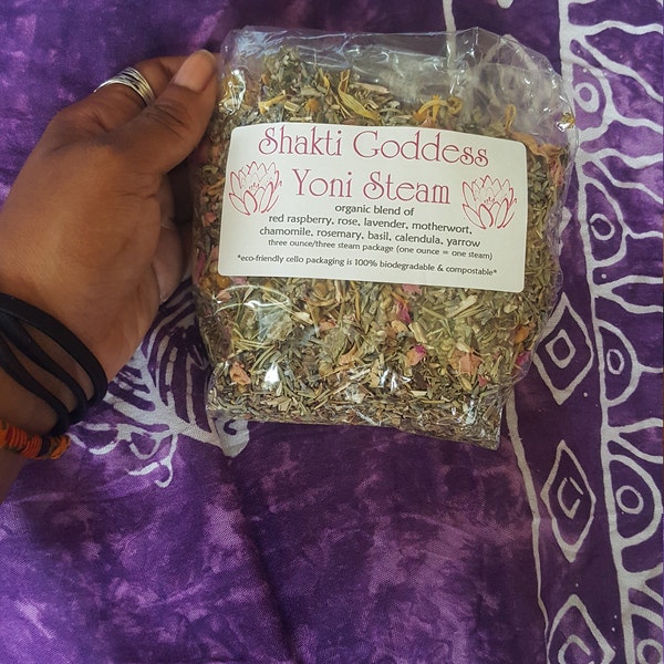 YONI STEAM Organic Herbs Blend 3 Oz Bulk Package Vaginal Steaming Herbs ...