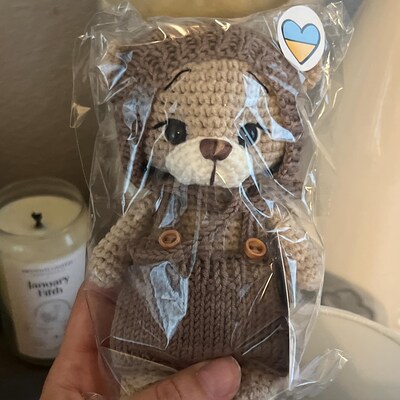 Crochet Newborn Sleeping Mate Giraffe Toy Gift Set (5pc) main image 1