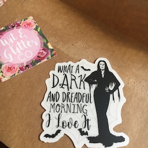 Morticia Addams Vinyl Decal Sticker - Etsy
