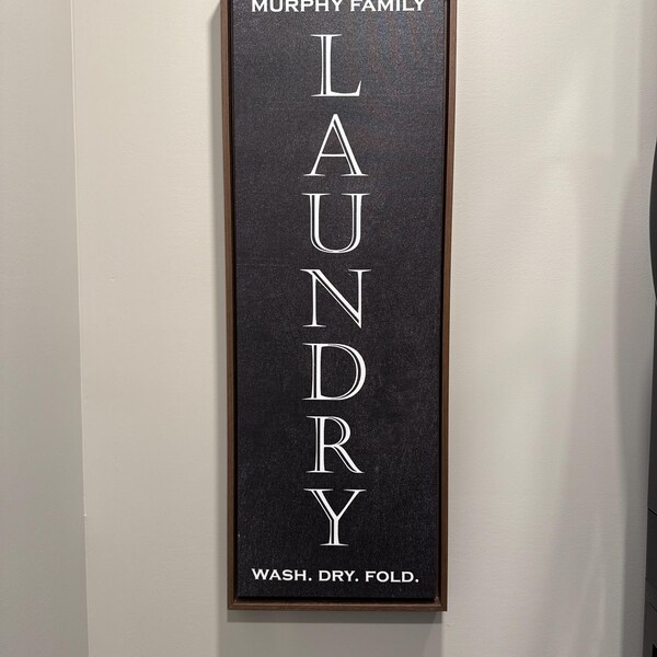 Personalized Laundry Room Sign, Farmhouse Decor - Etsy