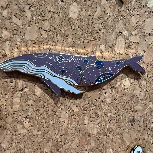 Orbital Humpback Space Whale Enamel Pin - Etsy