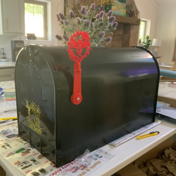 Razorback Wild Hog Custom 3D Printed Red Mailbox Replacement Flag ...