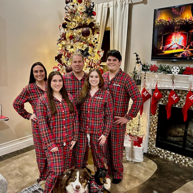 Red And Black Plaid Pants Red Plaid Family Pajamas Matching