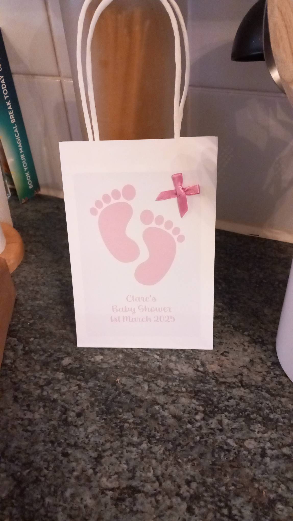 Personalised Baby shower favour bag, baby shower bag, gift bag, favour bag, baby shower gift, mum to be