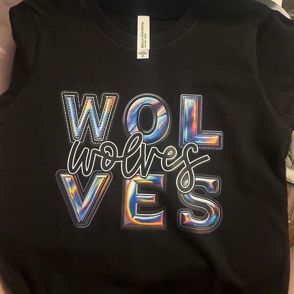 Mustangs Faux Rhinestone Tshirt Trendy School Spirit Shirt Fast