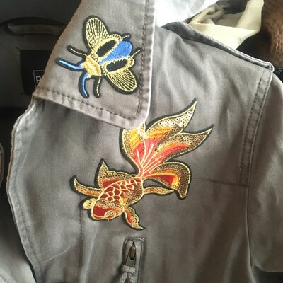 Patch écusson Brodé Gecko/Salamandre - Thermo-collable (à Repasser) - Exclusif - Fabriqué En Thaïlande - Pour Vêtements, Sacs - Foto 4