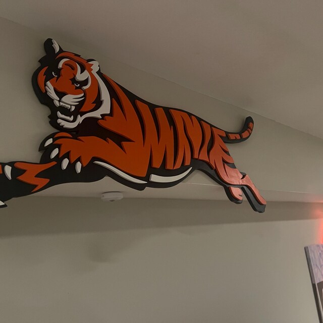 Bandiera Cincinnati Bengals - Striscione Da Finestra Con Bandiera Cincinnati Bengals - Striscione Da Finestra Con