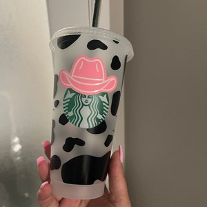 Cow Print Starbucks Venti Cold Cup – Blush and Bash Studio