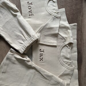 Summer Personalised Child Ribbed Sets Embroidered Kids Sets ...