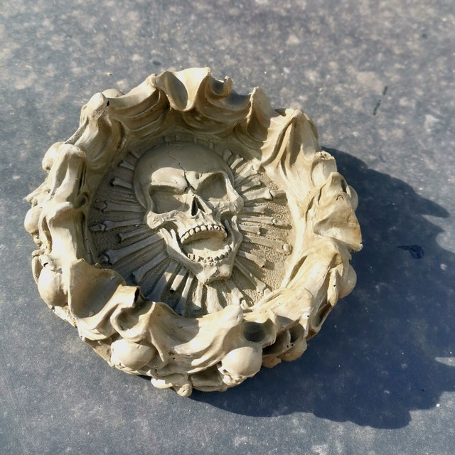 Schädel Aschenbecher Silikonform – Für Harzgießerei, Einfach Zu Entformen, Für DIY-Projekte & Schmuck