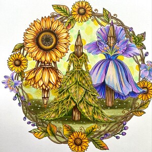 Blossomia Coloring Book Part 1: 20 Floral & Whimsical Art Pages