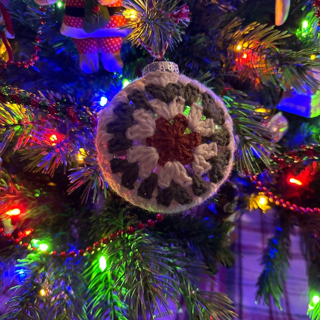 A customer's finished Hexagon Granny Ornaments Crochet Pattern