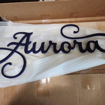 Baby Sophia Nursery Name Cutout Custom Wood Wall Name Sign - Etsy