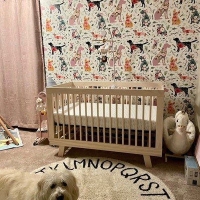 Floral Dogs Wallpaper 8 Patchwork Dogs by Shopcabin Floral Dogs Custom