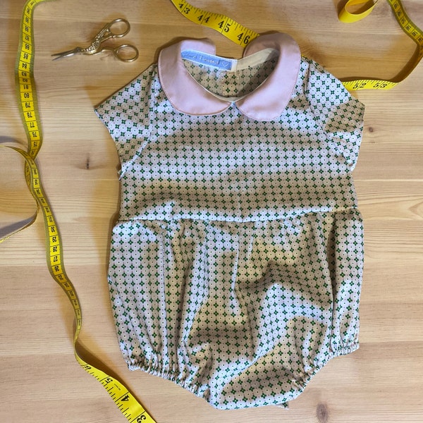 Vintage Farm Peter Pan Collar Romper