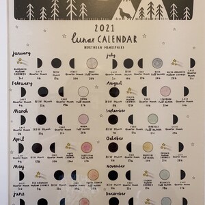 2023 Lunar Calendar Planner Wild Swim - Etsy UK