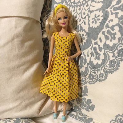 Basic Barbie Dress PDF Sewing Pattern Barbie Dress Pattern, Doll ...