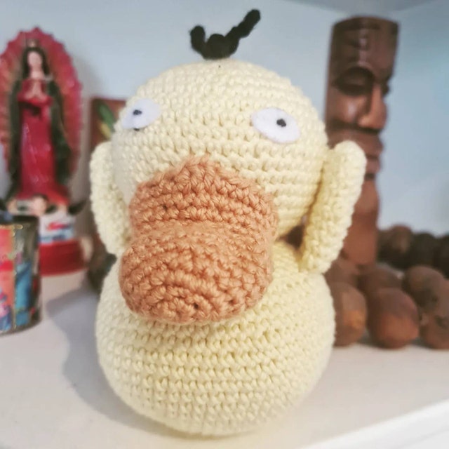 David and Charles - Psyduck using its psychic powers for good! Crochet your  very own Psyduck with Pokémon Crochet Kit - available now from all good  book stores and online with Bookshop