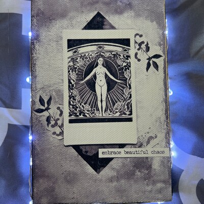 Fantasy Gothic Fairycore Art Print Dark Academia, Grunge, Black ...