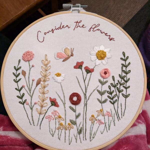 Wildflower Meadows // 6 Inch Embroidery Hoop Art // PDF Pattern With ...