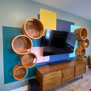 SET HOUSES for CATS, Modern Cat Furniture, Gift for Cat Lover, Cat Gift, Cat House, Cat Shelf, Cat wall Tree, Modern Wall