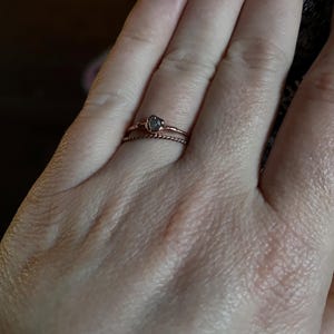 Customer photo from Florczyk bacia, Raw Diamond Ring in Rose Gold