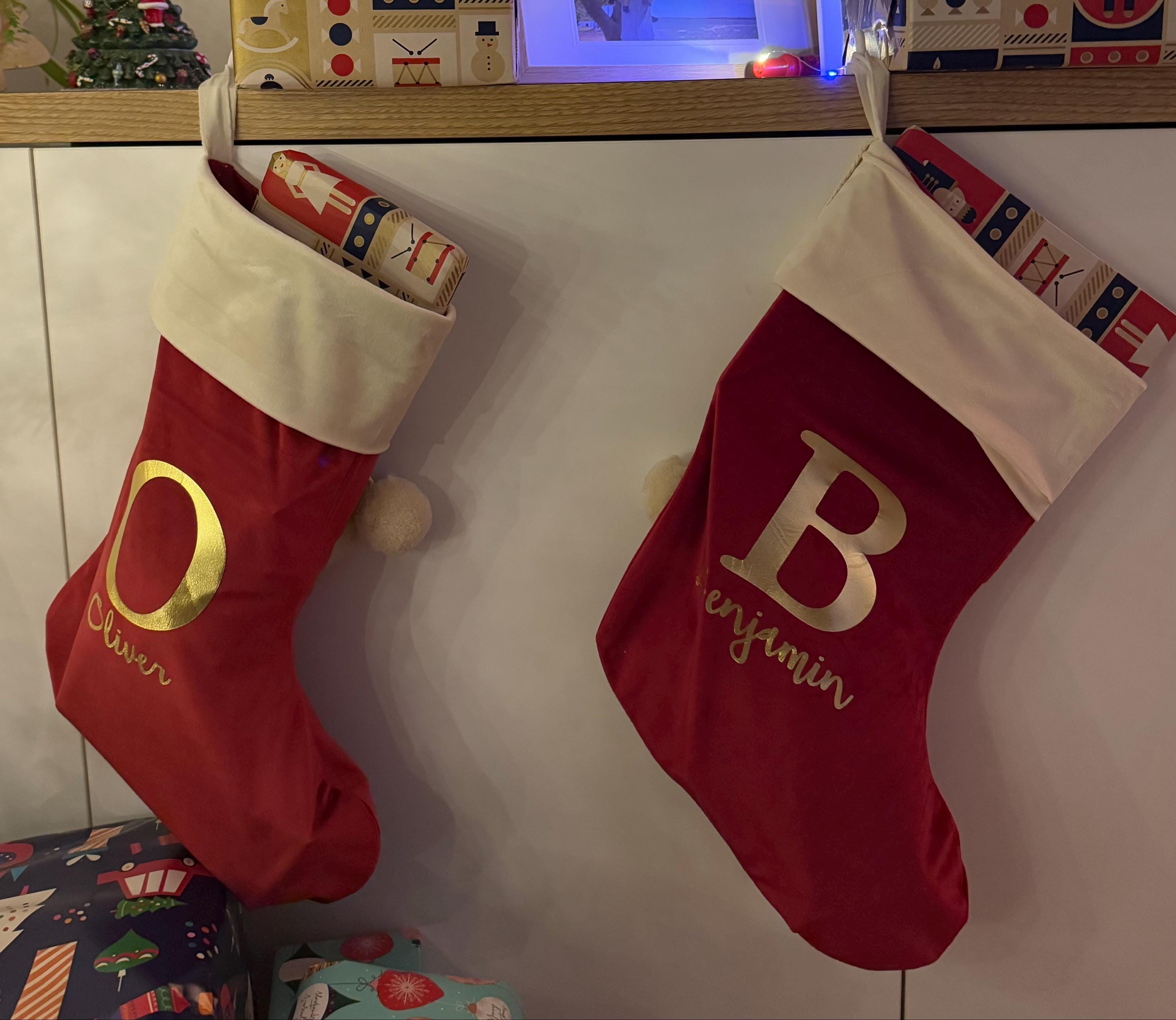 Personalised Velvet Christmas Stockings