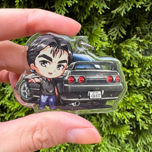 Initial D Takeshi Nakazato Black Skyline GT-R R32 Black Nightkids